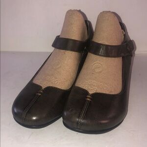 Taos Women's Samba Mary Jane Brown Leather Shoes